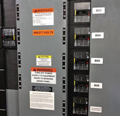 electrical panel stickers for labeling